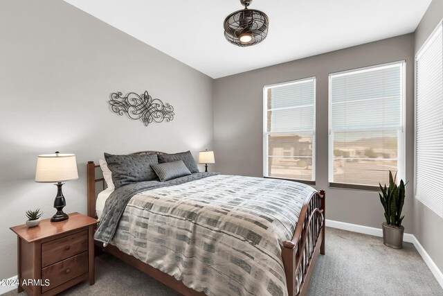 bedroom with carpet floors