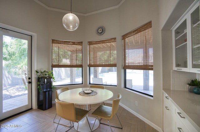1750 E Mallory St, Mesa, AZ 85203 - dining space featuring ornamental molding
