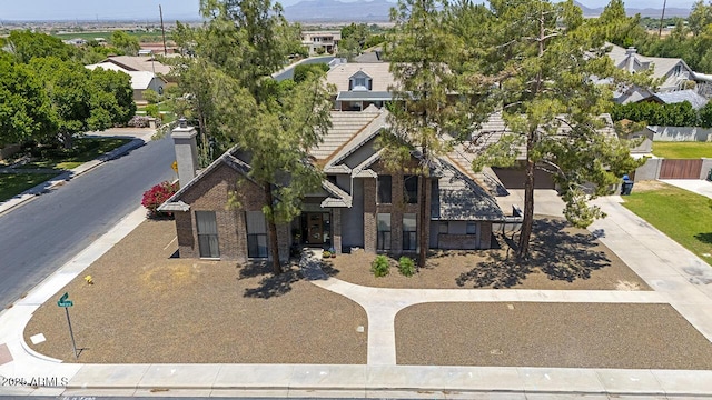 1750 E Mallory St, Mesa, AZ 85203 - aerial view of residential area featuring a mountain backdrop