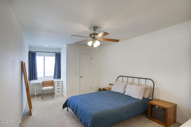 1750 E Mallory St, Mesa, AZ 85203 - bedroom featuring carpet and a ceiling fan