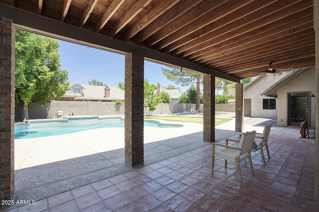 1750 E Mallory St, Mesa, AZ 85203 - fenced backyard with a patio