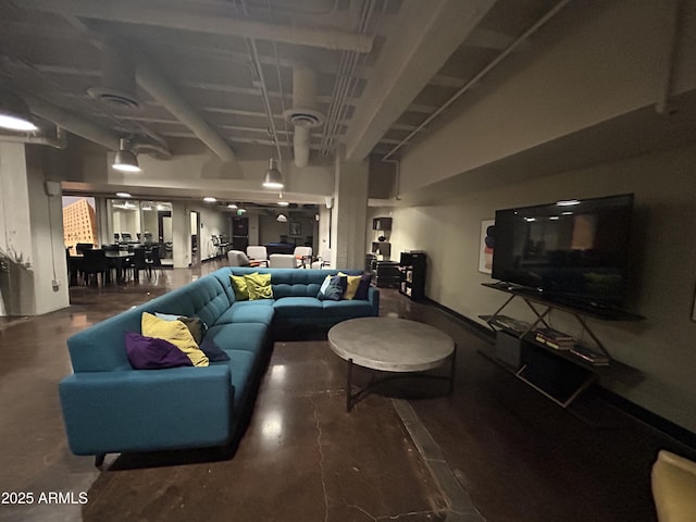 114 W Adams St Unit 302, Phoenix, AZ 85003 - living area featuring concrete flooring
