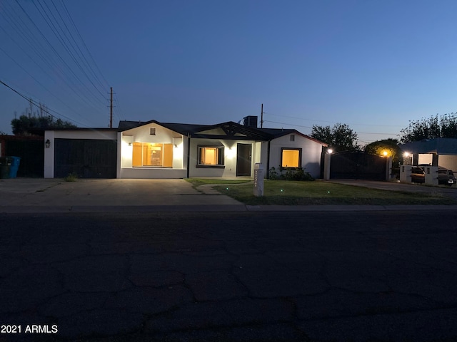 view of ranch-style home