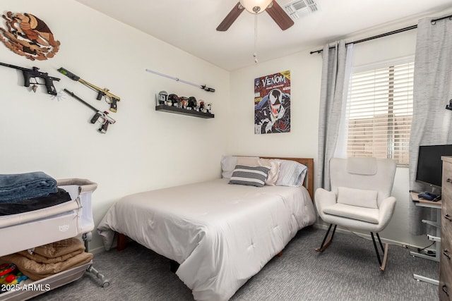 2223 S Hughes Dr, Buckeye, AZ 85326 - bedroom with carpet and a ceiling fan