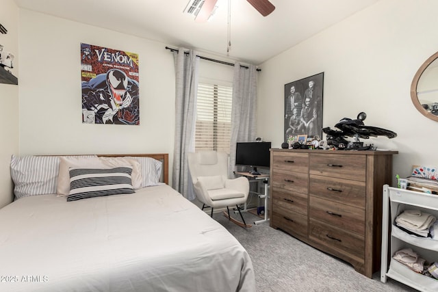 2223 S Hughes Dr, Buckeye, AZ 85326 - carpeted bedroom featuring a ceiling fan