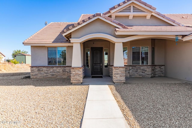 view of front of home