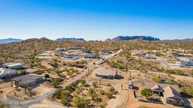 aerial view featuring a mountain view