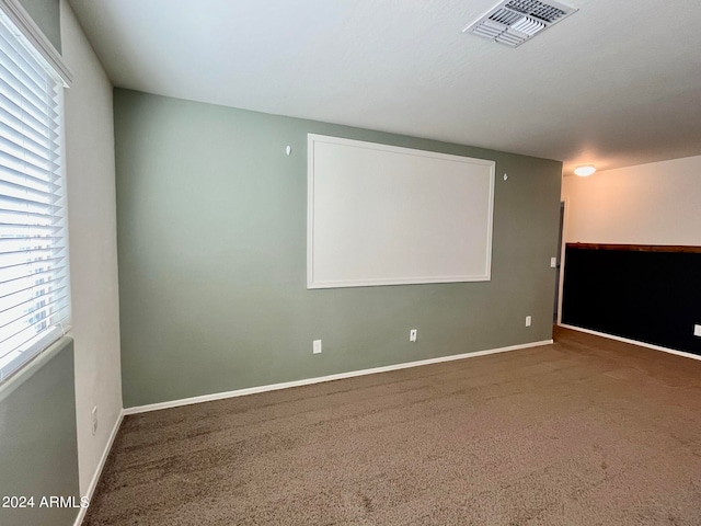 view of carpeted empty room