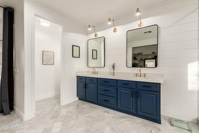 bathroom featuring vanity