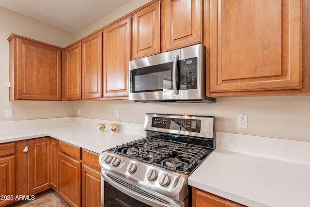 kitchen with appliances with stainless steel finishes