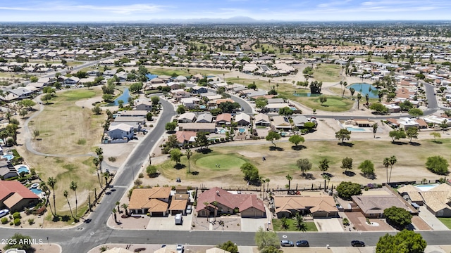 6249 E Camelot Dr, Mesa, AZ 85215 - aerial view of property's location featuring a golf club and nearby suburban area