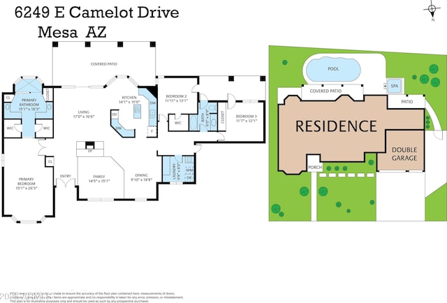 6249 E Camelot Dr, Mesa, AZ 85215 - view of property floor plan