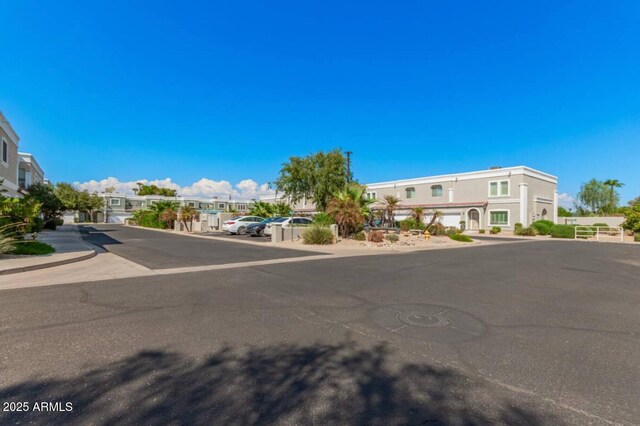 view of front of home with a residential view