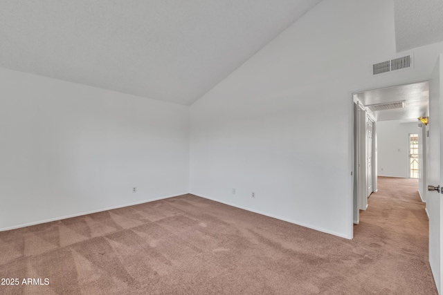4836 W Rose Ln, Glendale, AZ 85301 - carpeted spare room with baseboards, visible vents, and high vaulted ceiling
