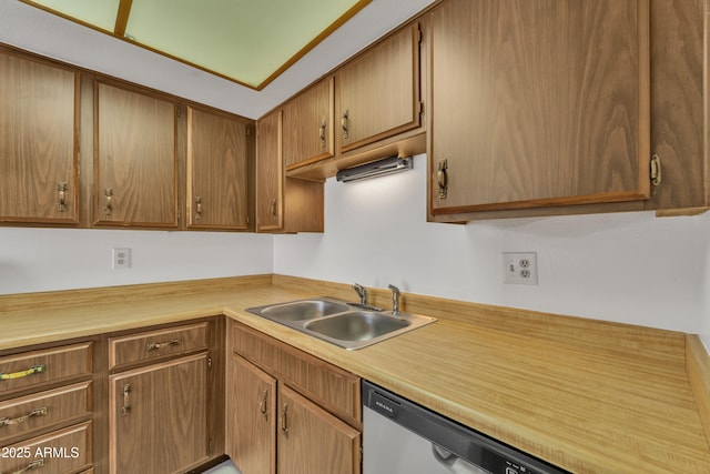 4836 W Rose Ln, Glendale, AZ 85301 - kitchen with light countertops, a sink, and dishwasher