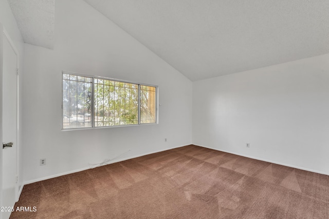 4836 W Rose Ln, Glendale, AZ 85301 - carpeted empty room with baseboards and high vaulted ceiling