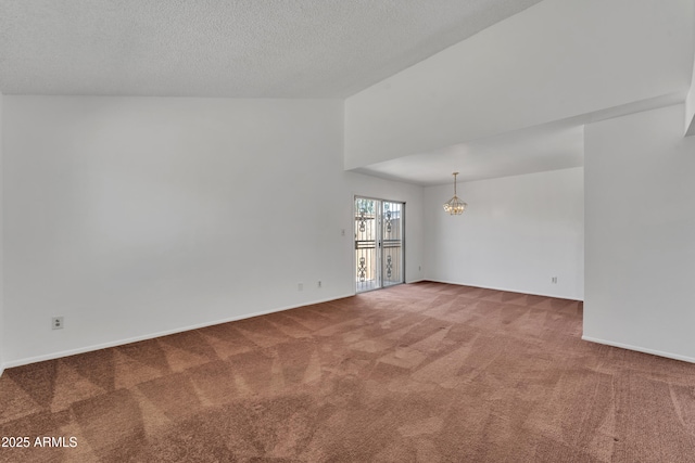 4836 W Rose Ln, Glendale, AZ 85301 - spare room featuring baseboards, carpet flooring, and a notable chandelier
