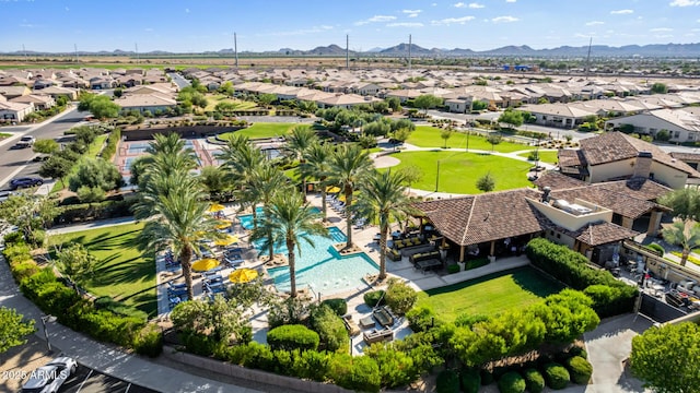 805 E Ln Palta St, Queen Creek, AZ 85140 - aerial view featuring a residential view and a mountain view