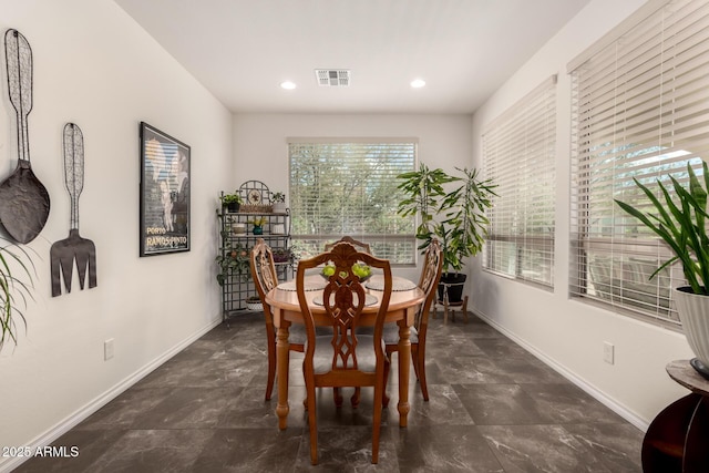 805 E Ln Palta St, Queen Creek, AZ 85140 - dining area featuring baseboards, visible vents, and recessed lighting