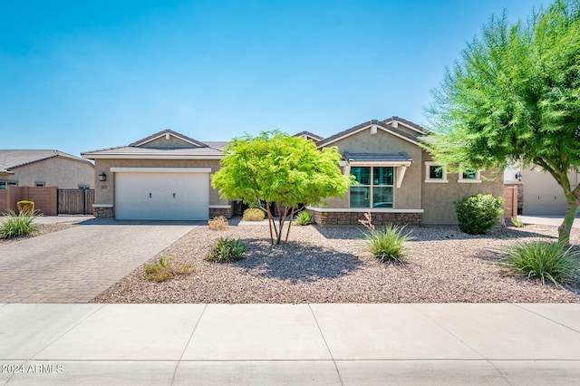 view of front of house featuring a garage