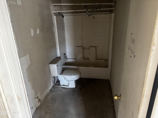 219 W Frye Rd, Chandler, AZ 85225 - full bathroom with toilet, unfinished concrete flooring, and  shower combination