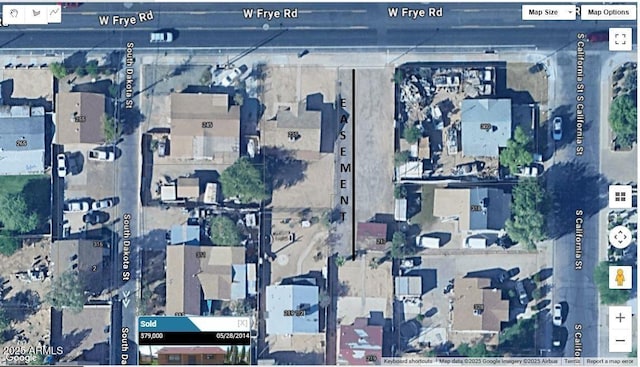 219 W Frye Rd, Chandler, AZ 85225 - aerial map of property and surrounding area