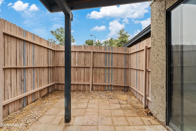 view of patio / terrace with fence