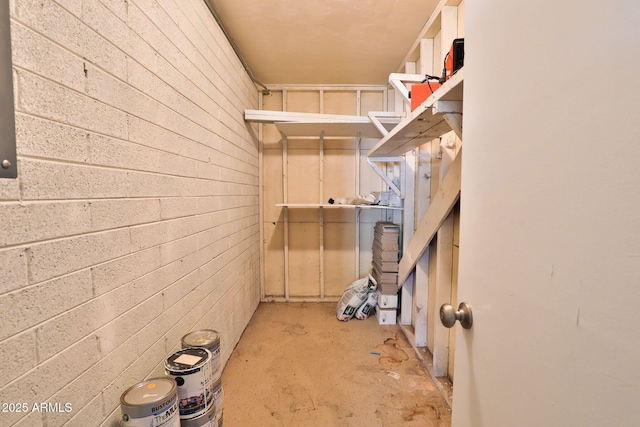 view of storage room