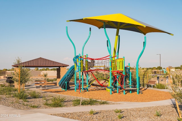 view of jungle gym