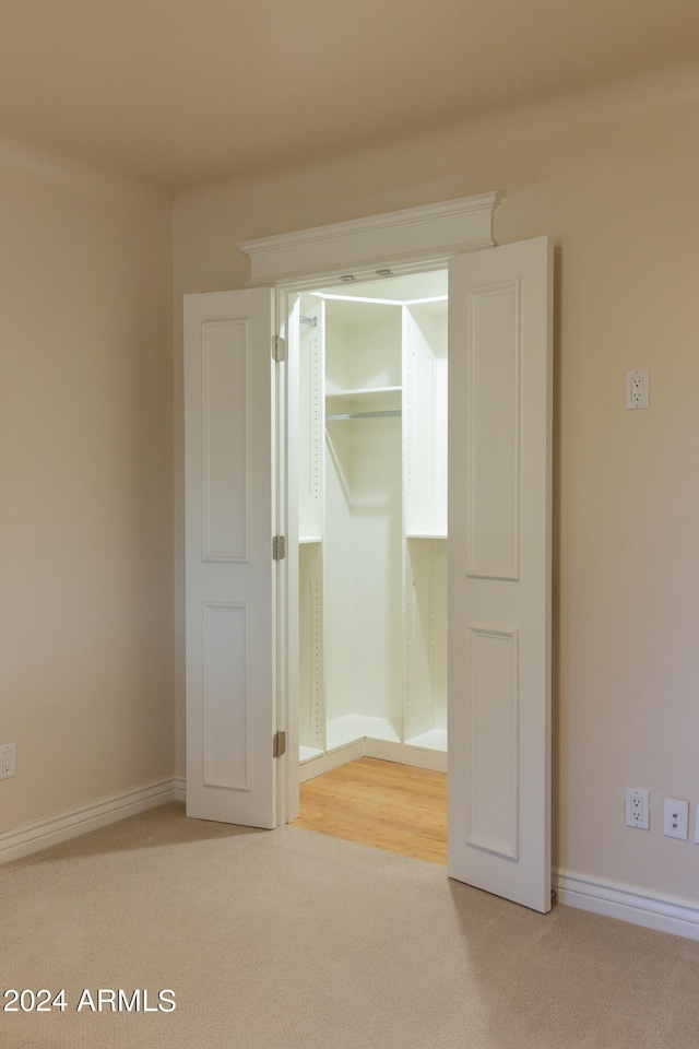 view of closet