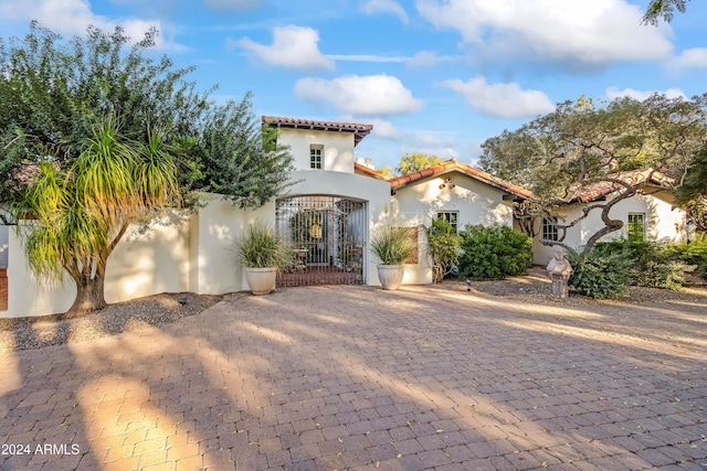 view of mediterranean / spanish house