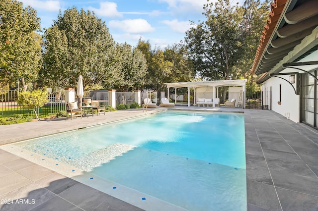 view of pool with a patio