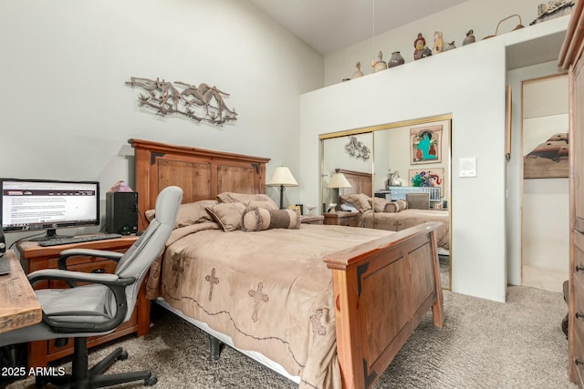 bedroom with carpet floors