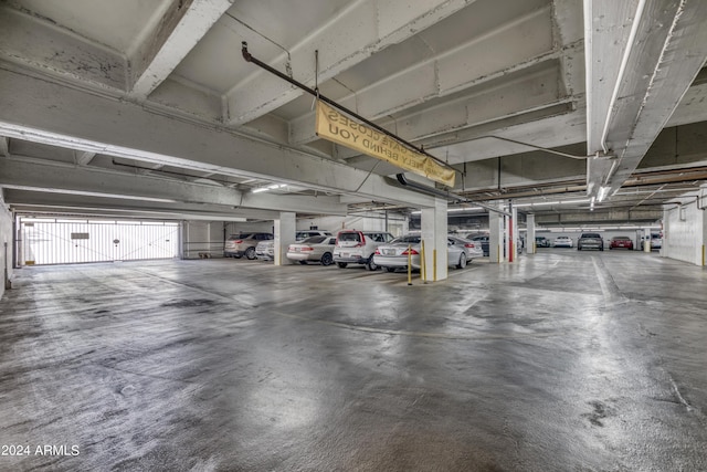 view of parking deck