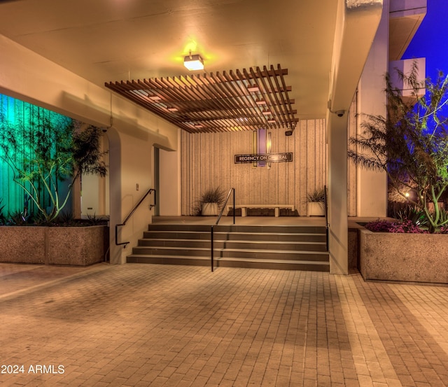 lobby with stairs