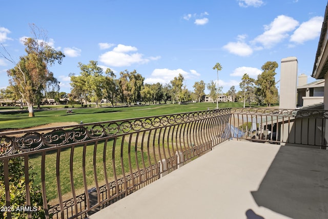 view of balcony