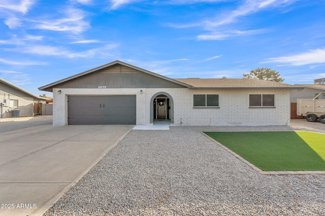 ranch-style house with a garage