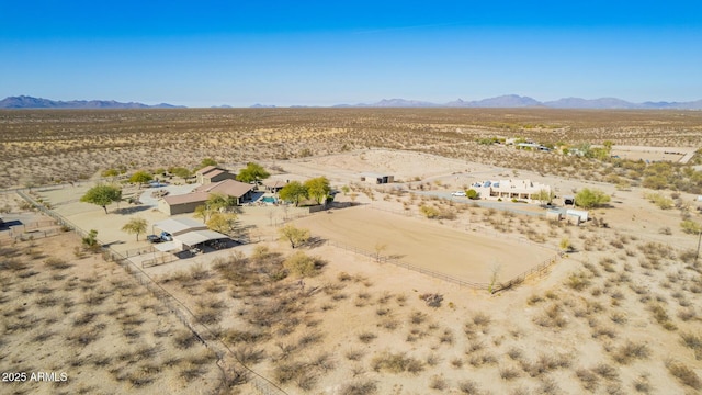 aerial view featuring a mountain view