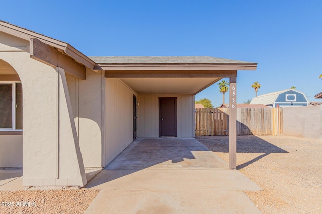 doorway to property featuring a patio area