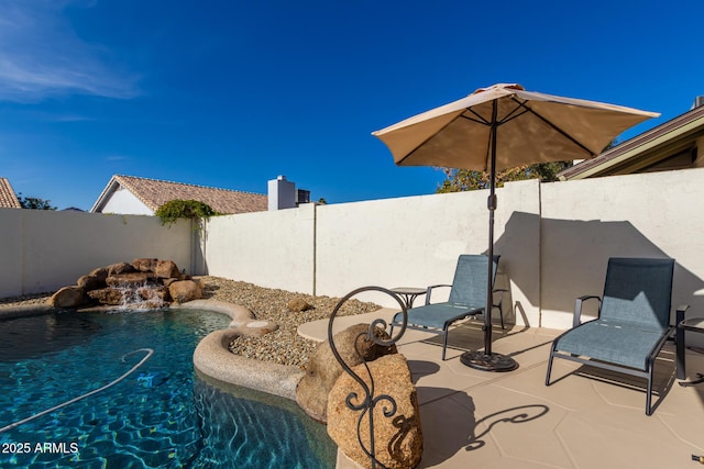 13918 N 78th Ave, Peoria, AZ 85381 - view of pool with a fenced backyard and a patio