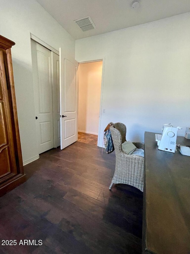 20502 W Ridge Rd, Buckeye, AZ 85396 - office area featuring wood finished floors and baseboards