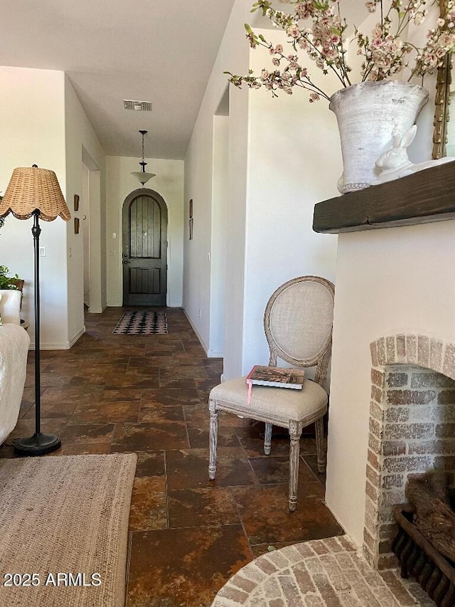 20502 W Ridge Rd, Buckeye, AZ 85396 - foyer featuring stone tile floors