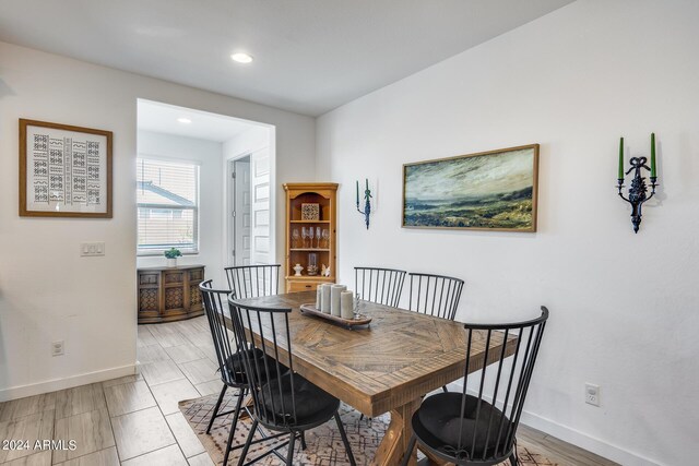 view of dining space