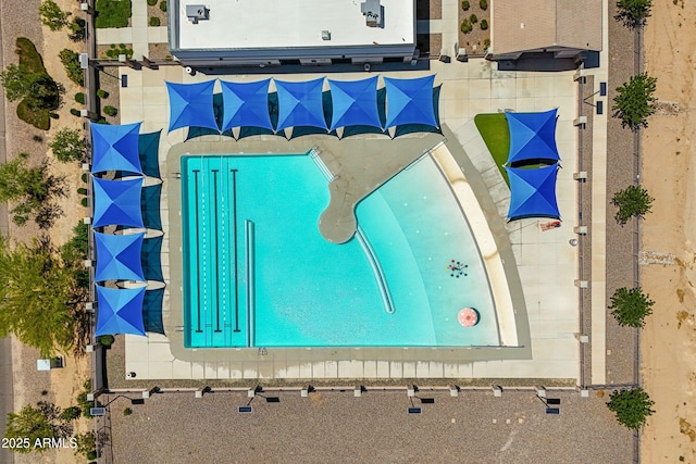birds eye view of property