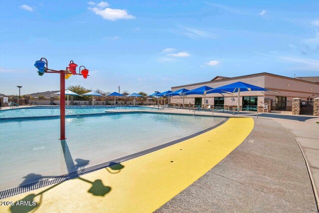 pool featuring fence