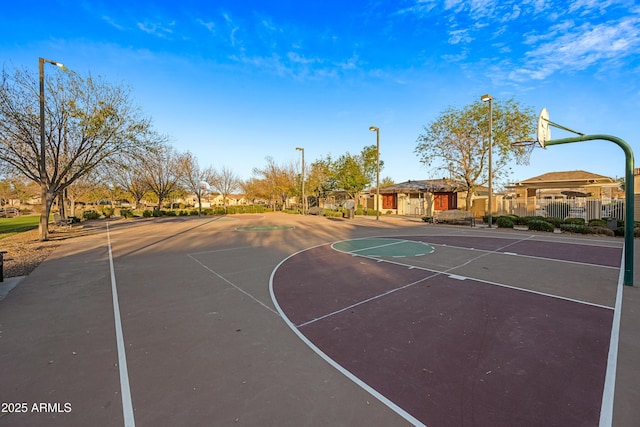 view of basketball court