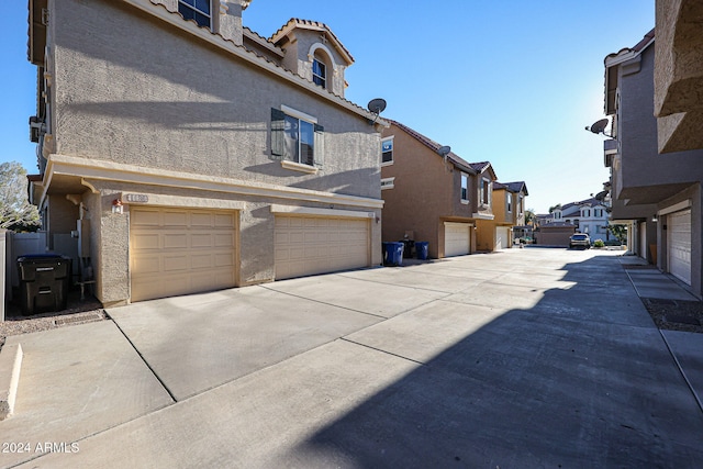 view of home's exterior featuring a garage