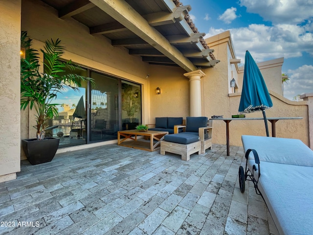 10068 E Turquoise Ave, Scottsdale, AZ 85258 - view of patio / terrace featuring outdoor lounge area
