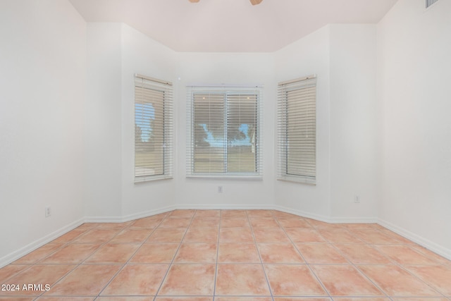 view of tiled empty room