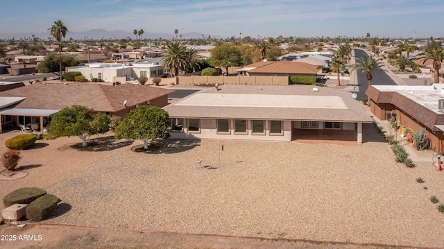 bird's eye view featuring a residential view